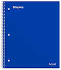 NOTEBOOK, 5 SUBJECT, COLLEGE RULED, 8.5" X 11", 200 SHEETS, RANDOM COLOR THUMBNAIL